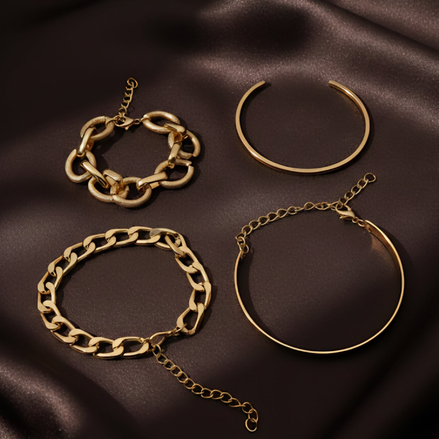 Gold Bracelet Set