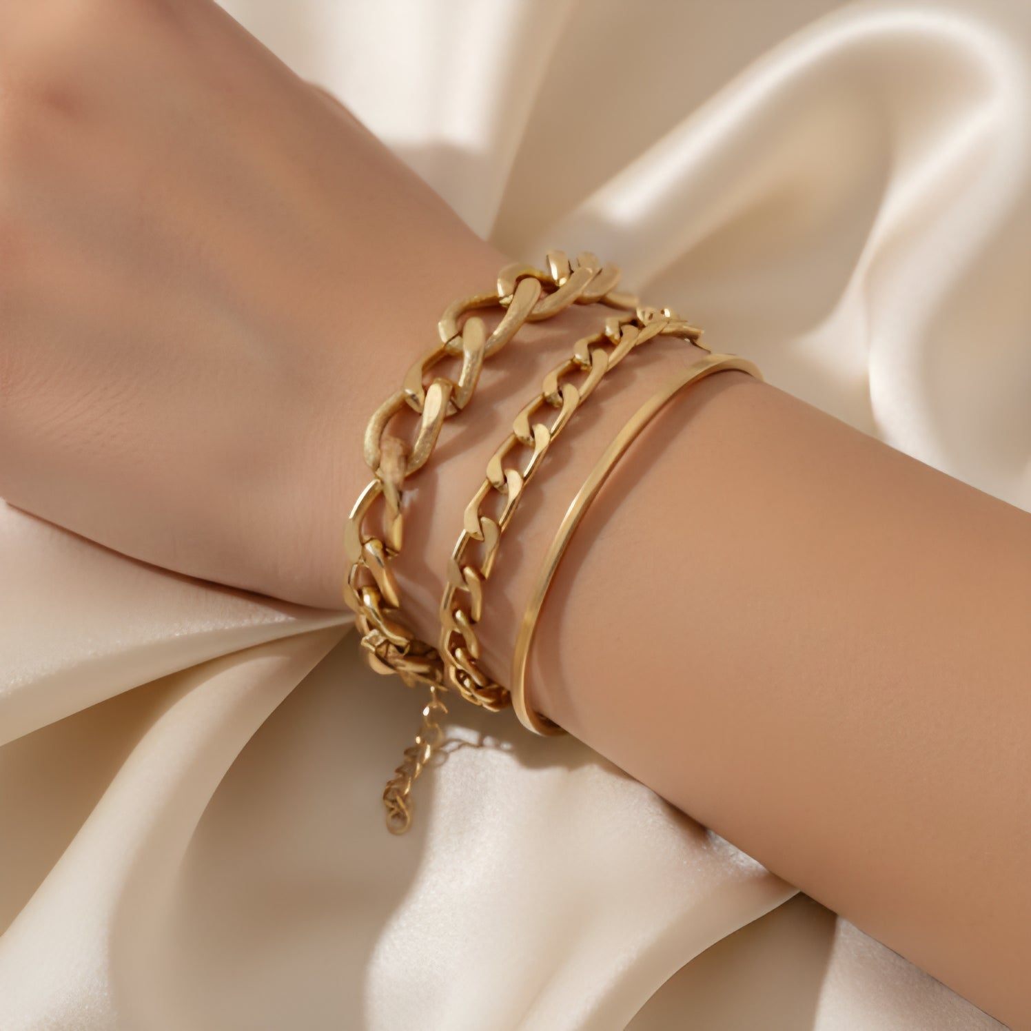 Gold Bracelet Set