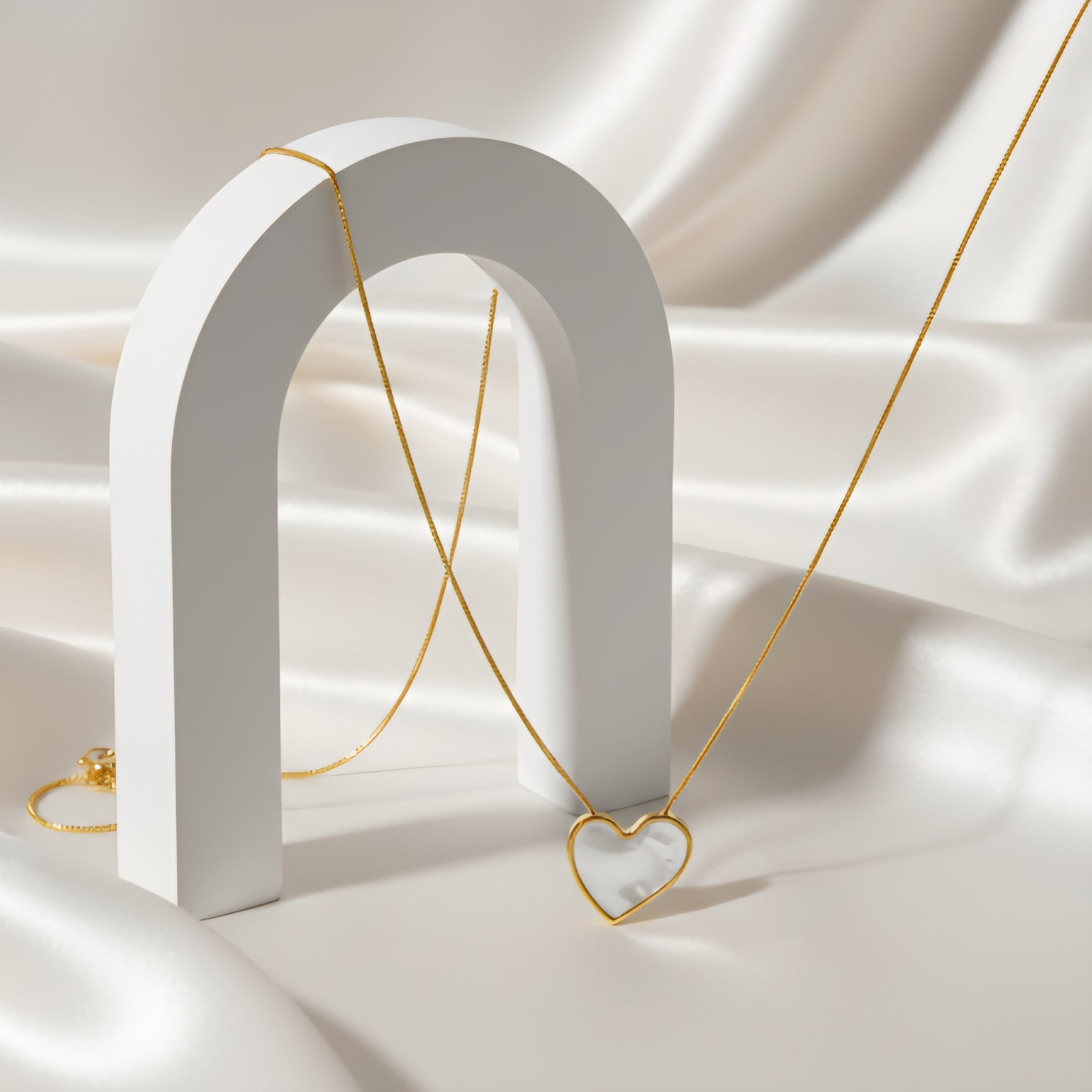 Heart Pearl Necklace