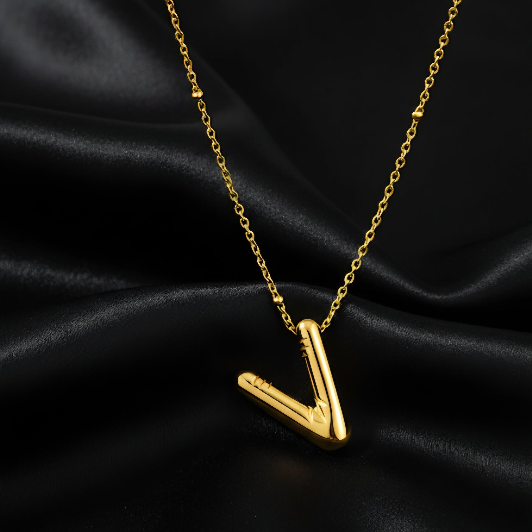 Initial V Pendant