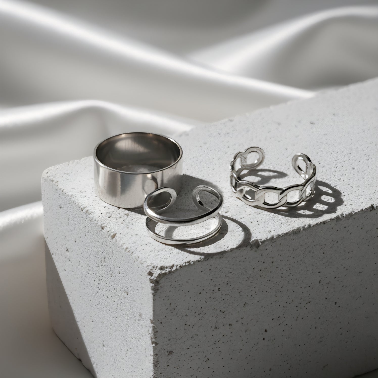 Silver Ring Set