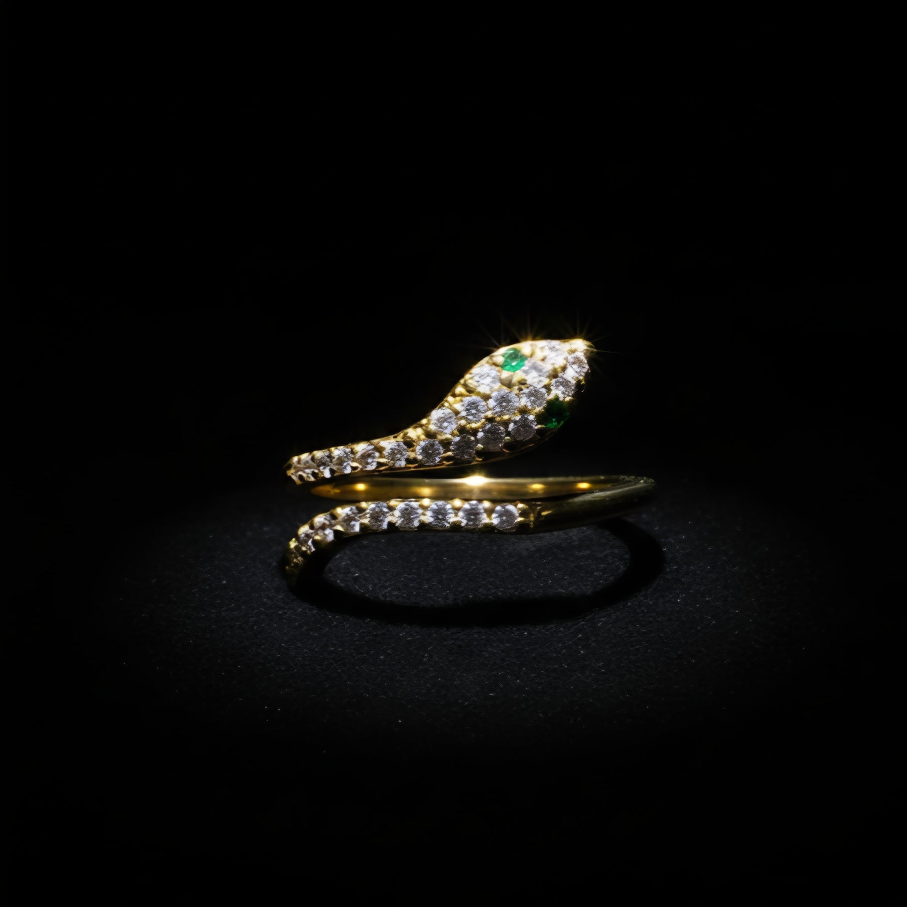 Snake CZ Ring