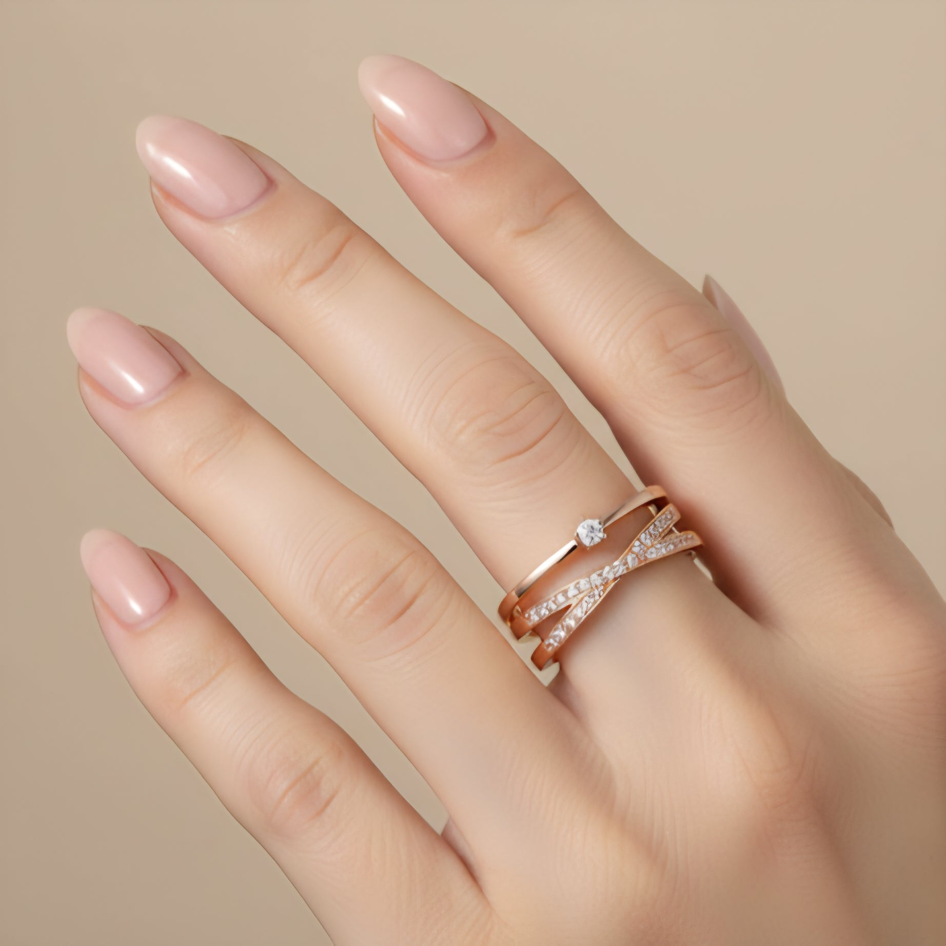 Rose Cross Ring