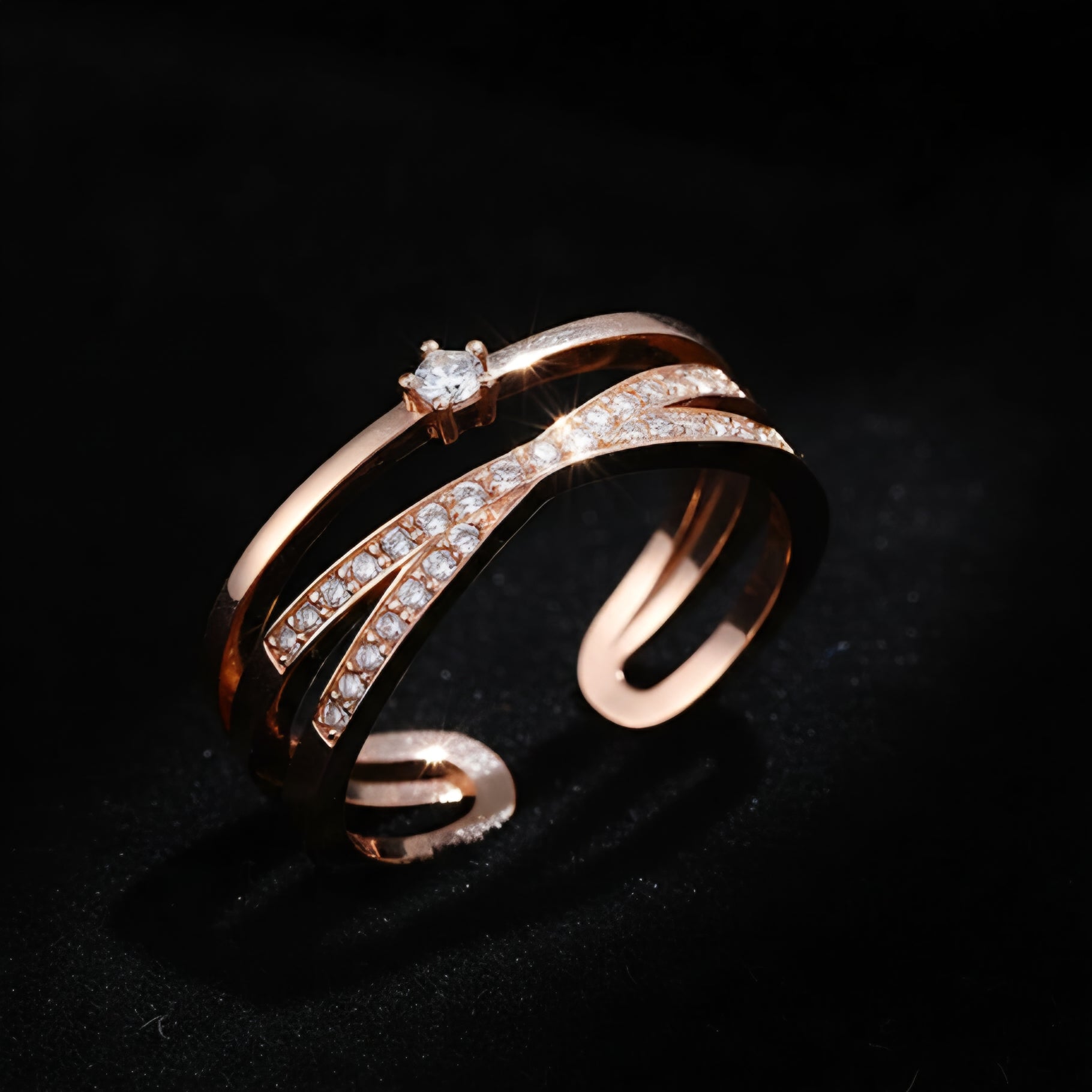 Rose Cross Ring