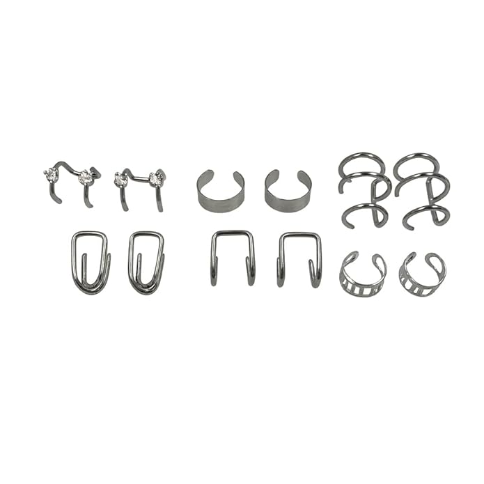 Silver Ear Cuff Set