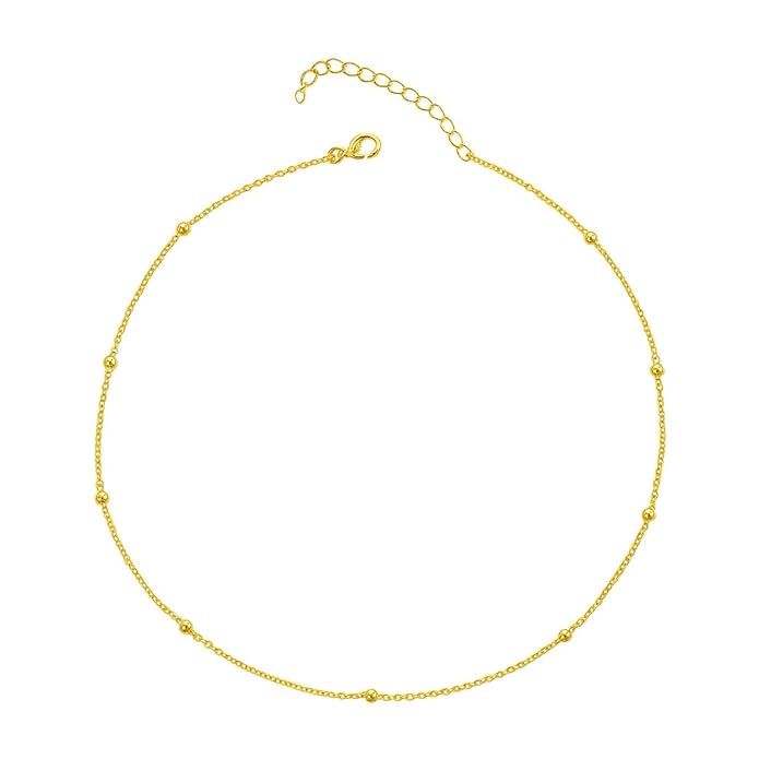 Golden Bead Necklace - ZORRY