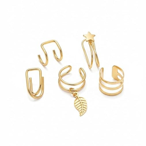 Gold Ear Cuff Set