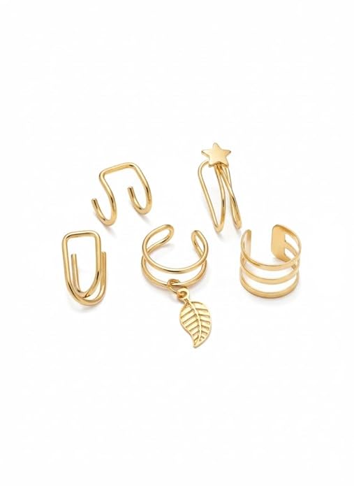 Gold Ear Cuff Set