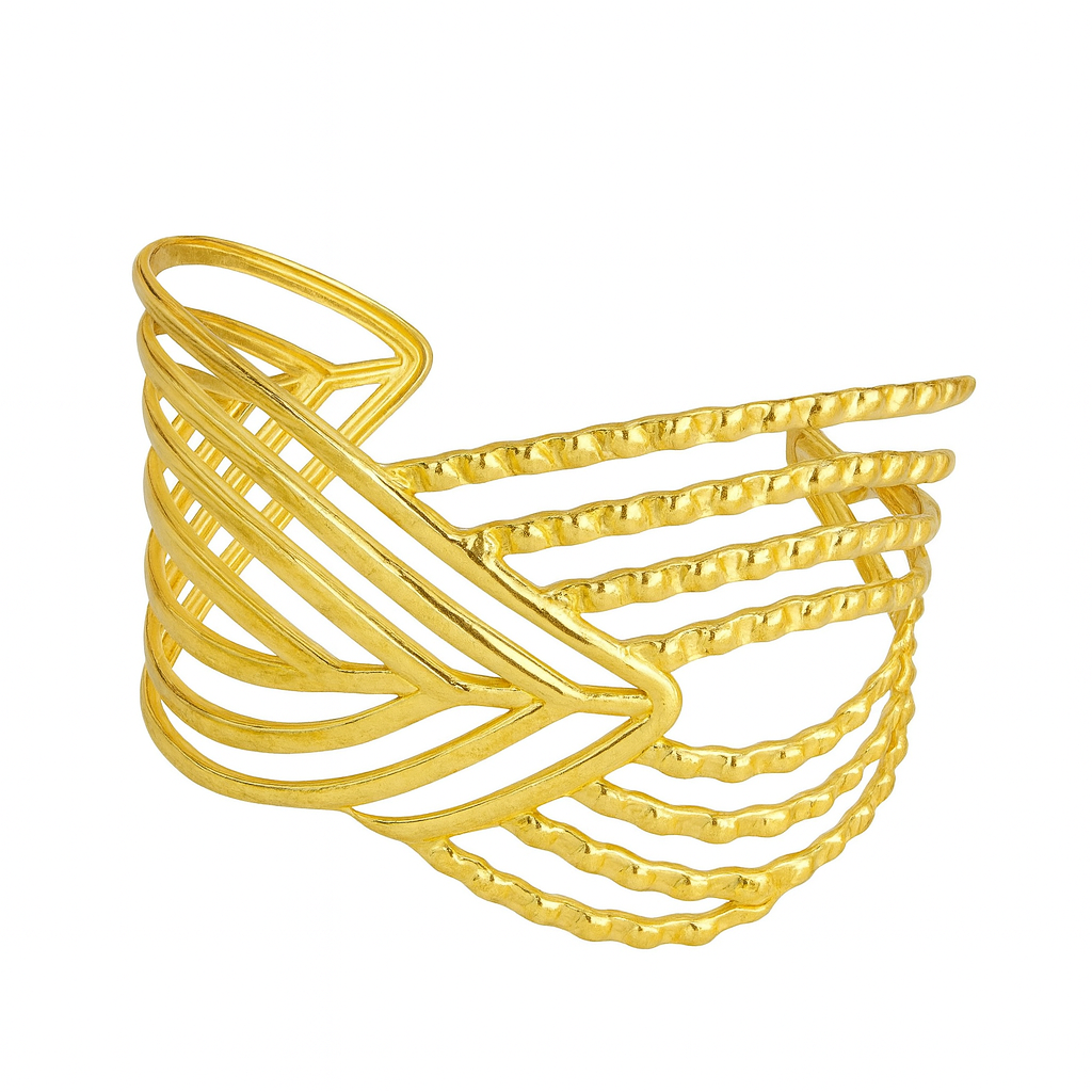 Sculpted Gold Cuff