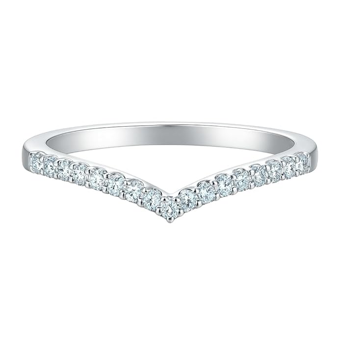 Curved CZ Ring