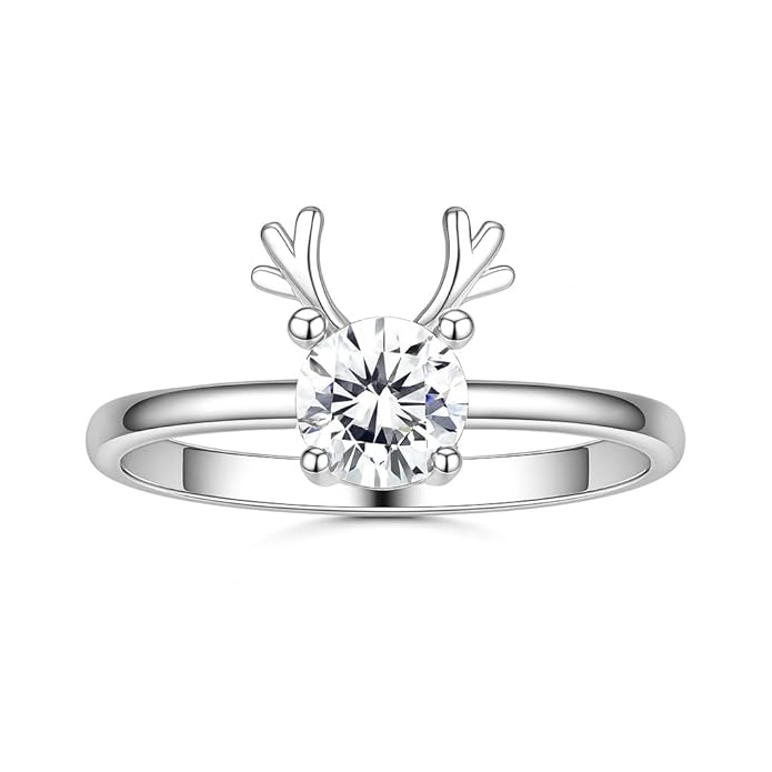 Antler CZ Ring