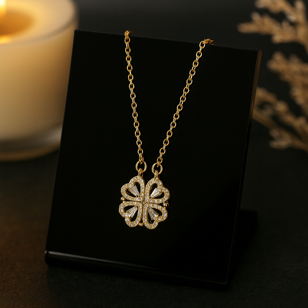 Magnetic Clover Locket