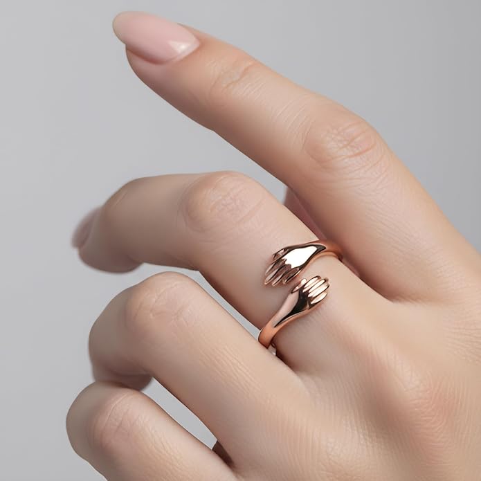 Hug Embrace Ring (Rose Gold)