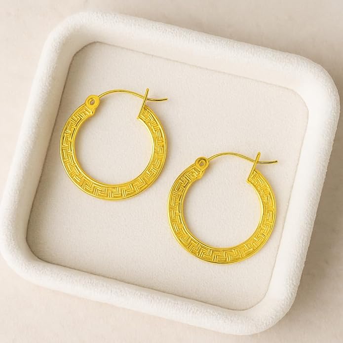 Greek Key Hoops