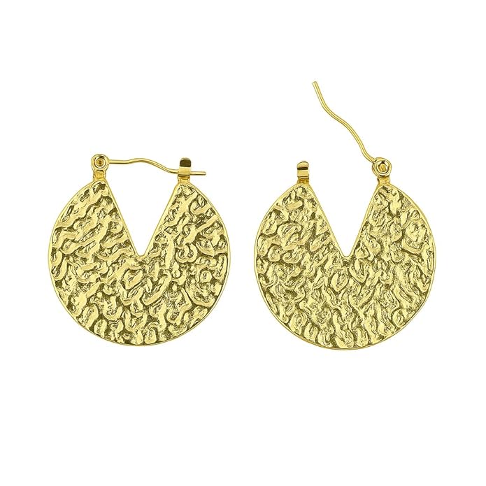 Hammered Aura Hoops - ZORRY