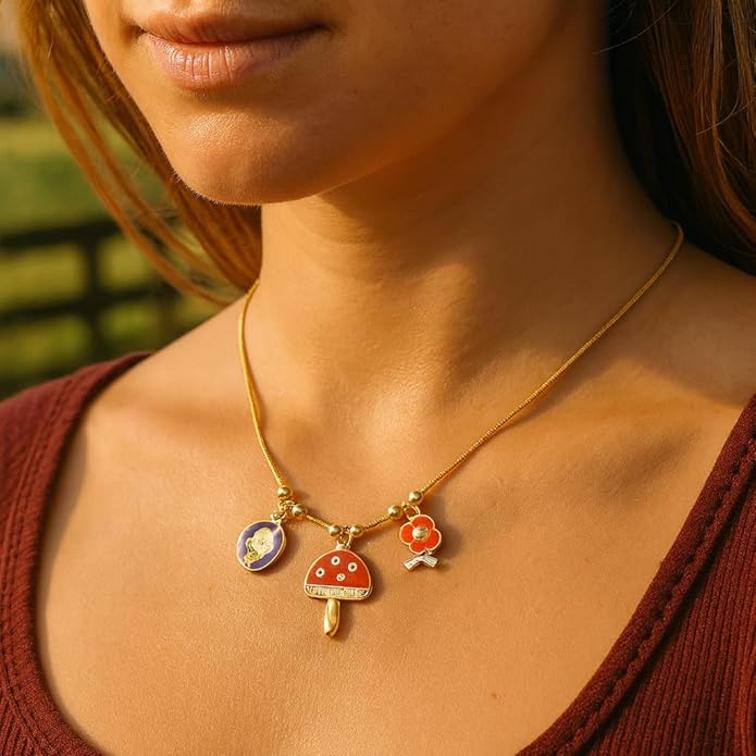 Mushroom Pop Necklace