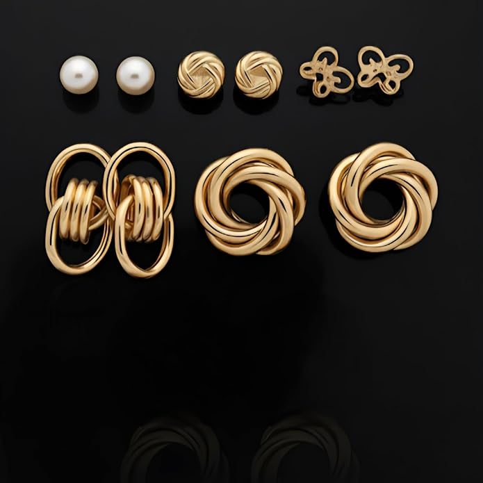 Gold Knot Studs
