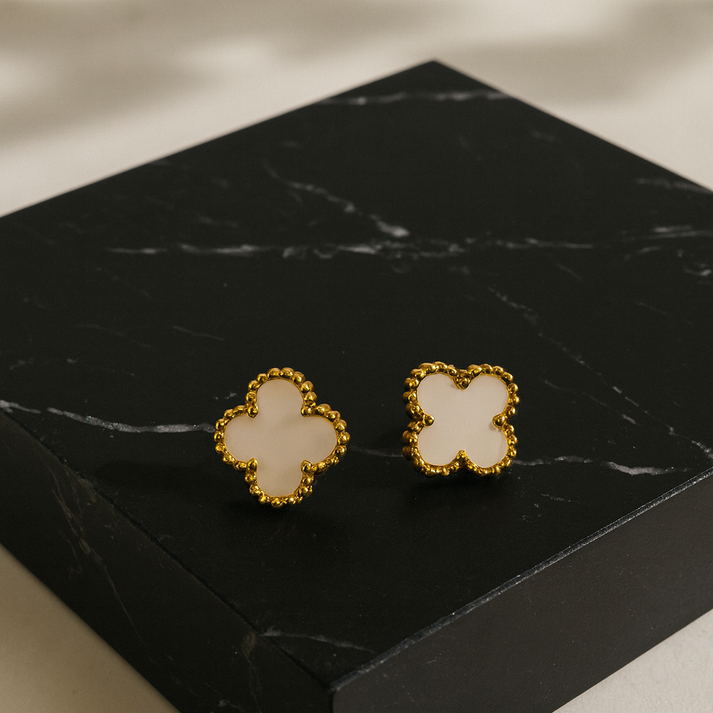 Pearl Clover Studs