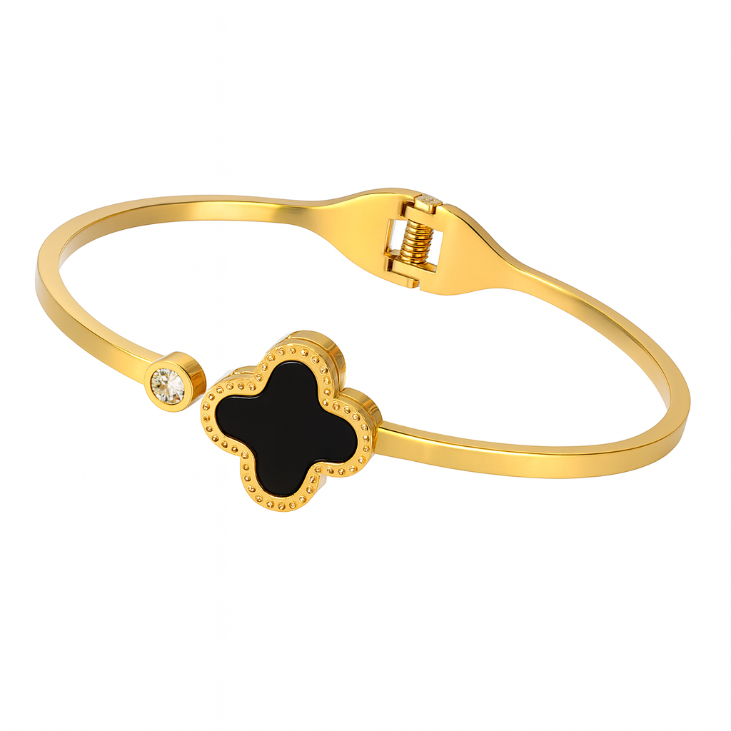 Noir Clover Cuff