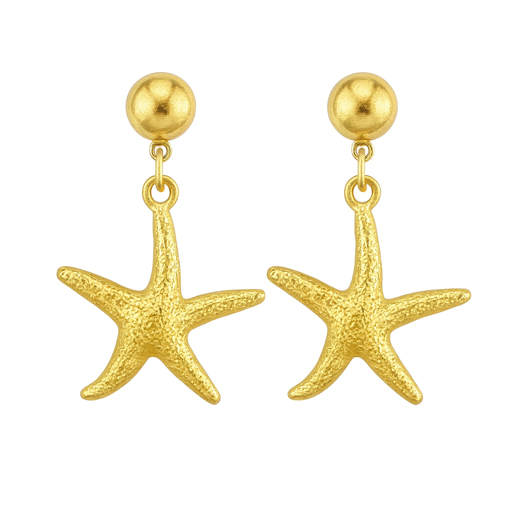 Starfish Drop Studs