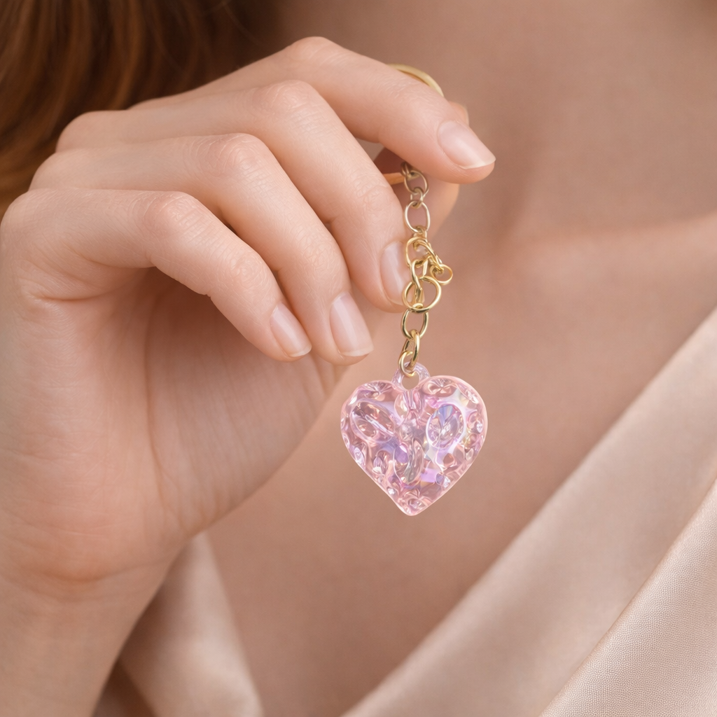 Blush Magic Heart Keychain