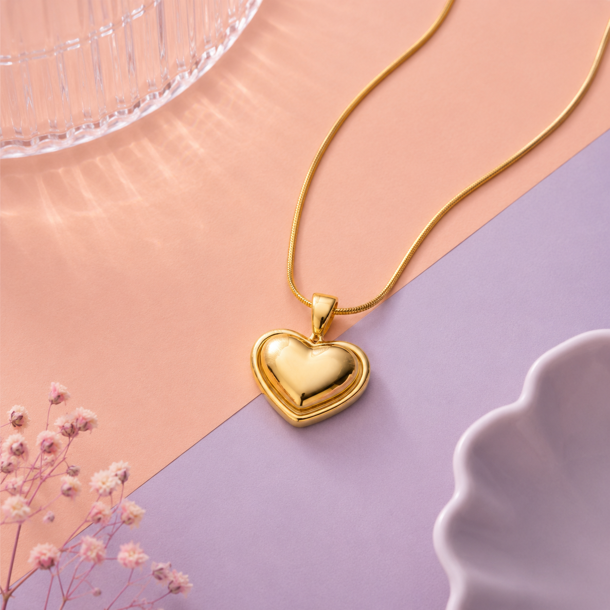 Glossy Heart Locket