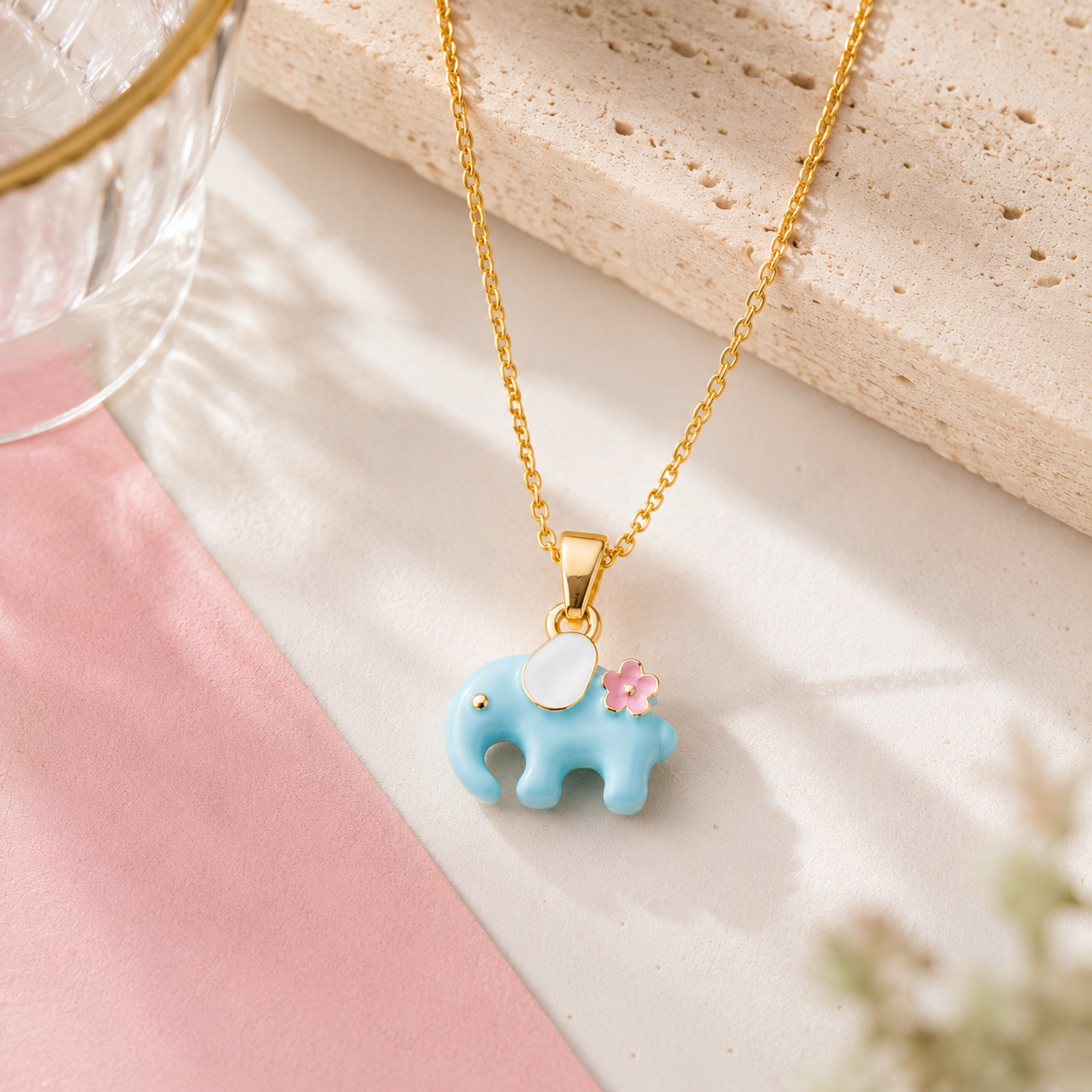 Sky Elephant Necklace