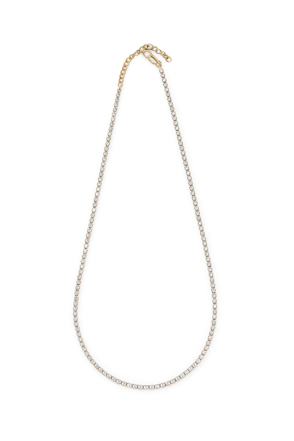 Iced Gold Tennis Necklace