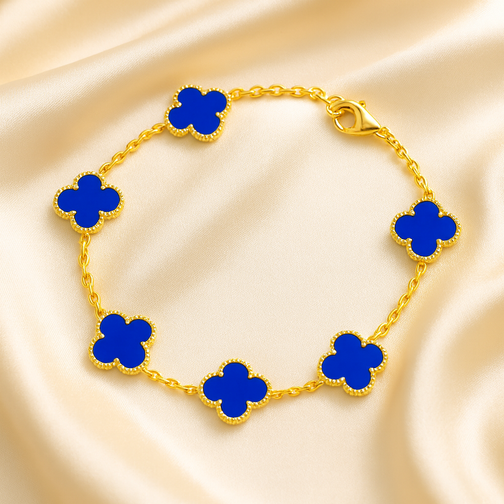 Azure Clover Bracelet