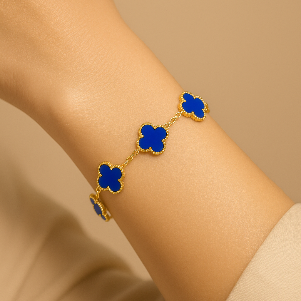 Azure Clover Bracelet