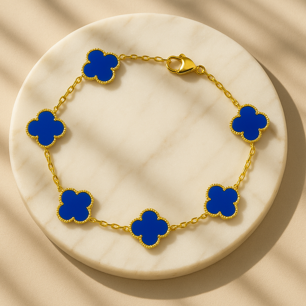 Azure Clover Bracelet