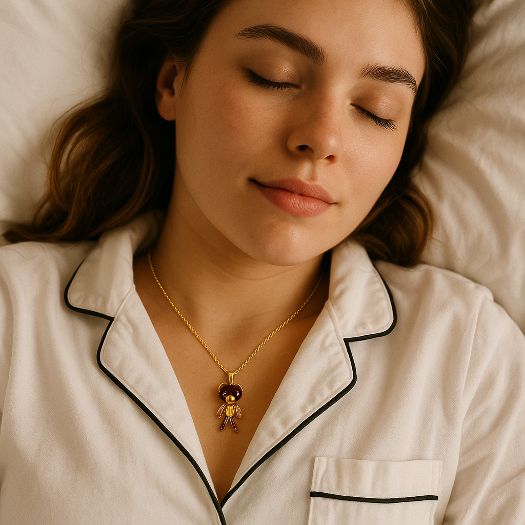 Rainbow Teddy Necklace