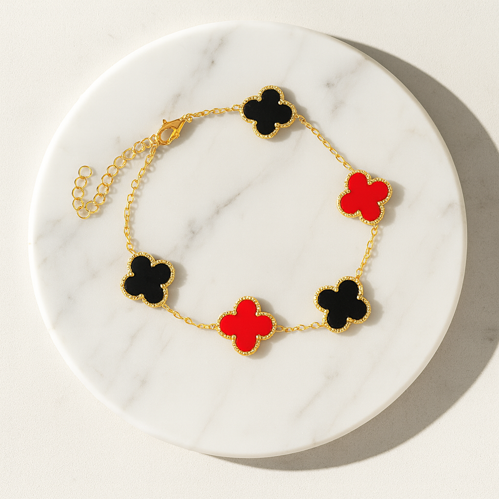 Rouge Clover Bracelet