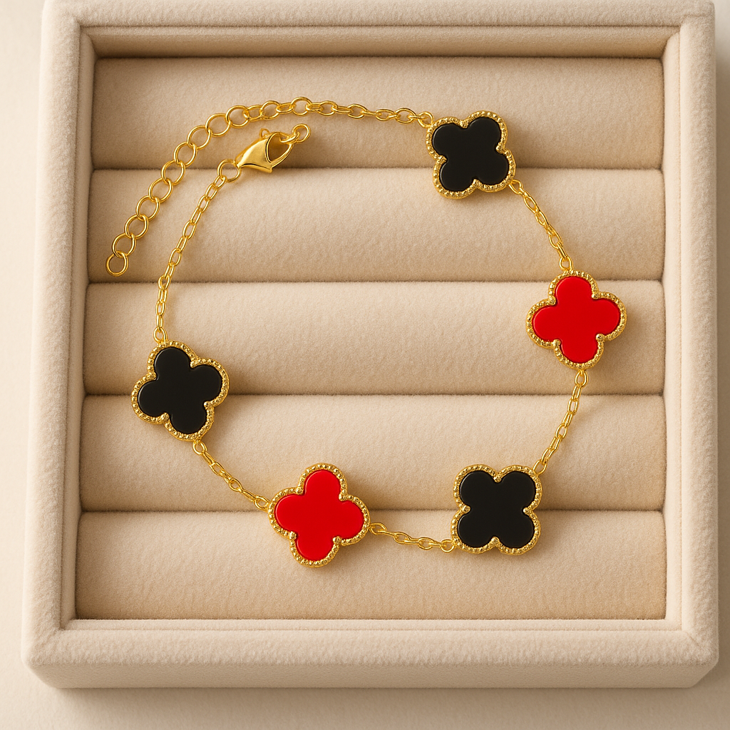 Rouge Clover Bracelet