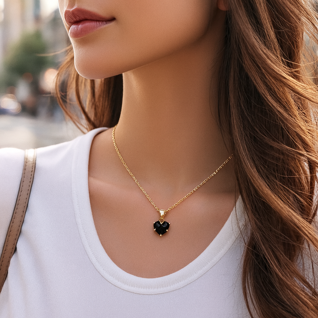 Noir Heart Necklace