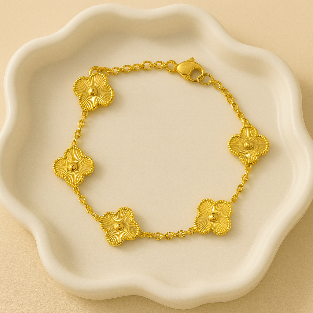Golden Clover Bracelet