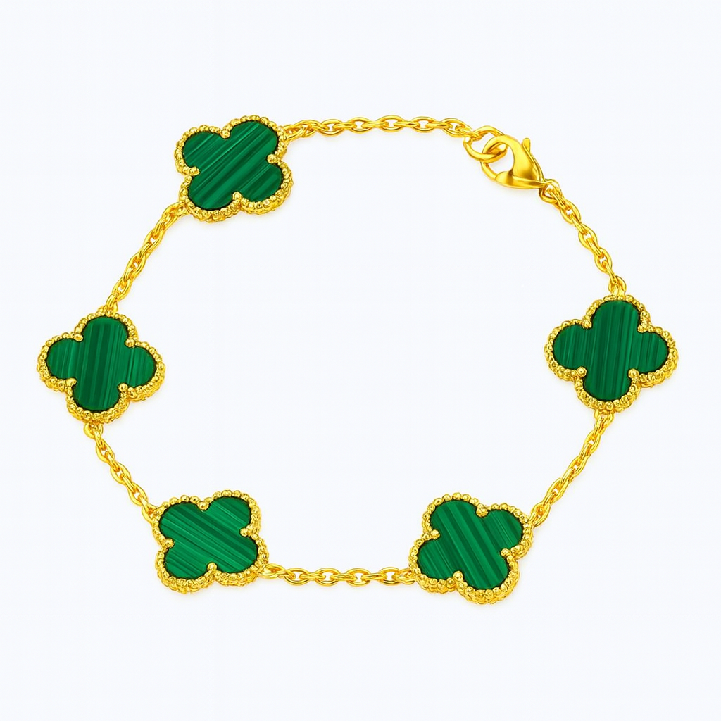 Emerald Clover Bracelet
