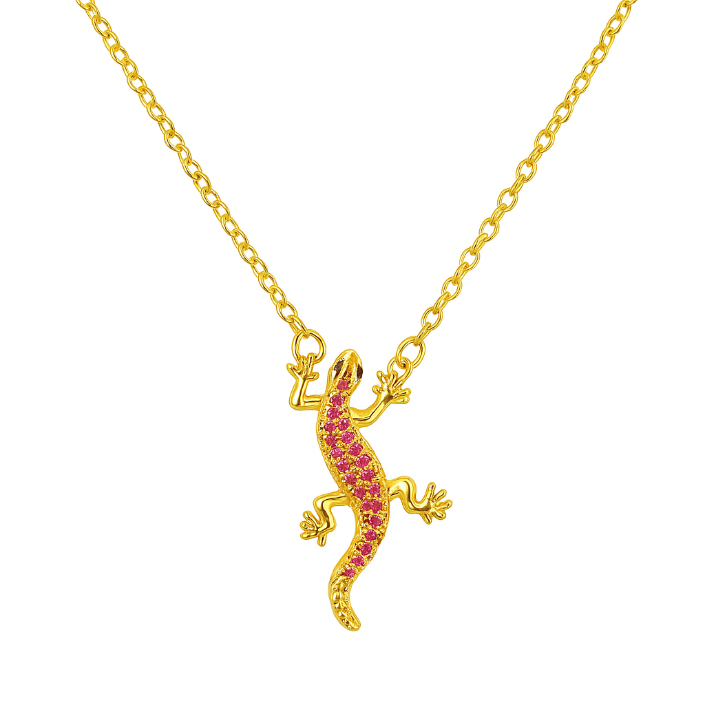 Purple Lizard Charm