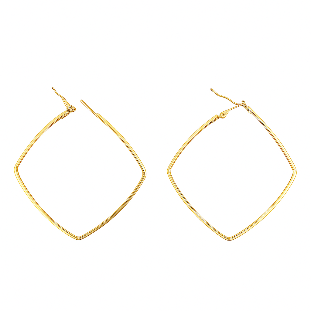 Square Edge Hoops