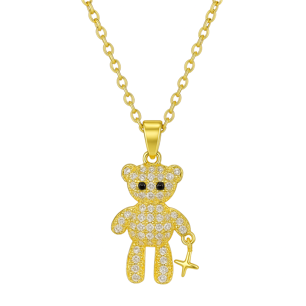 Crystal Teddy Charm