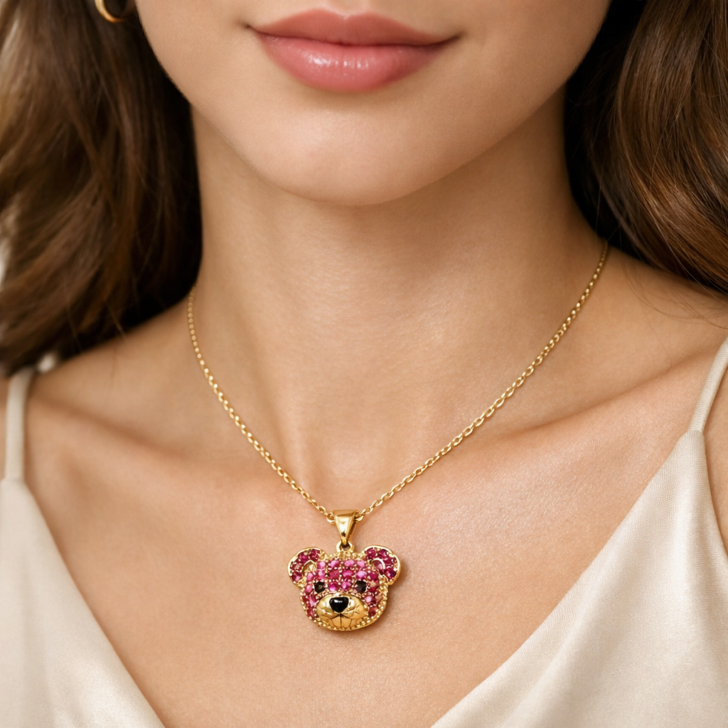 Blush Teddy Necklace