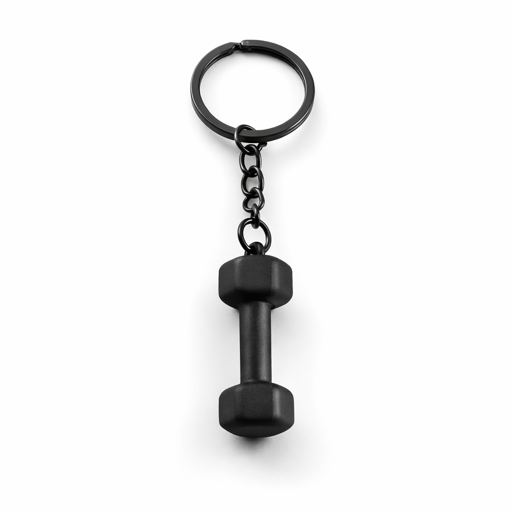 Midnight Dumbbell Keychain