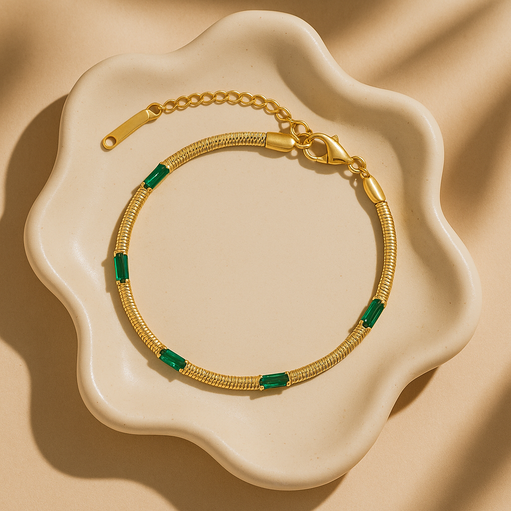 Emerald Trace Bracelet
