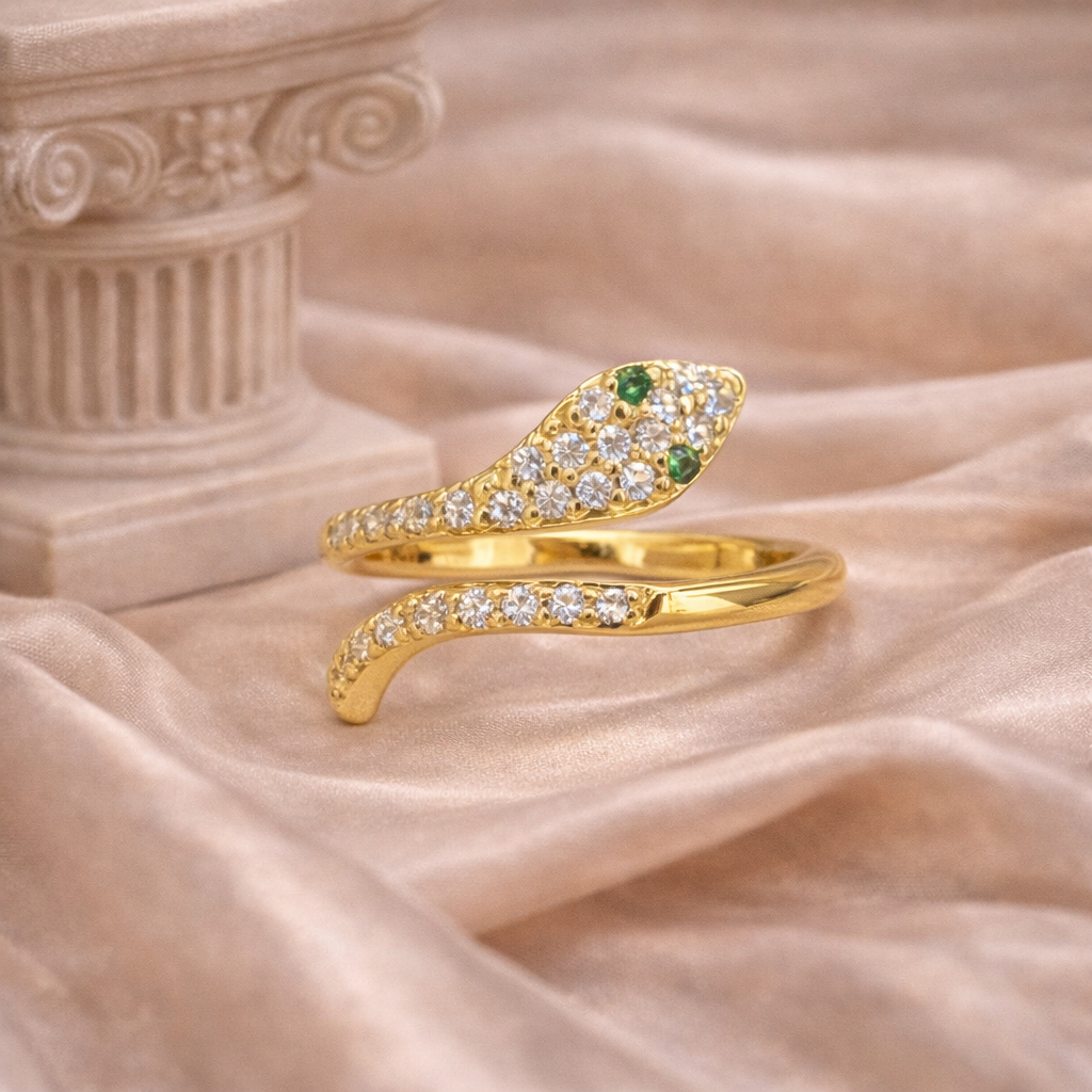 Snake CZ Ring
