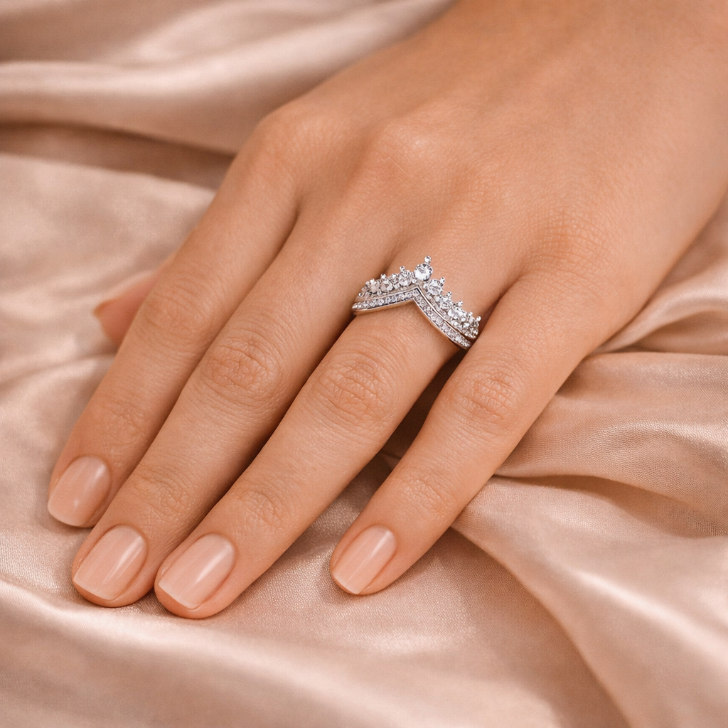 Crown CZ Ring