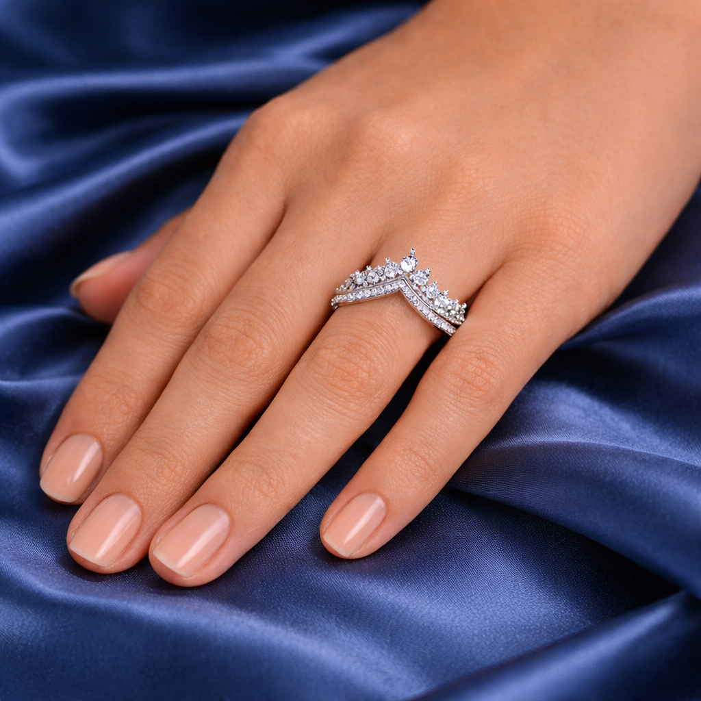 Crown CZ Ring