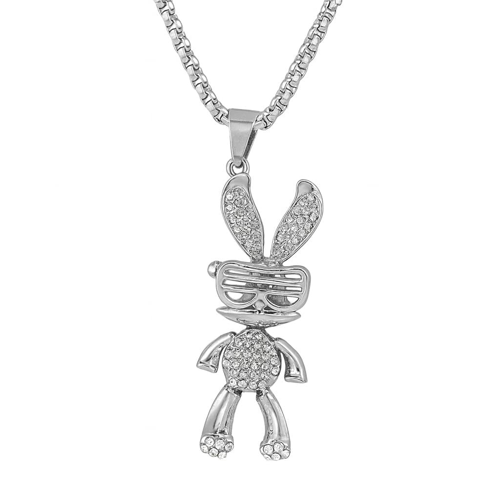 Iced Bunny Necklace - ZORRY