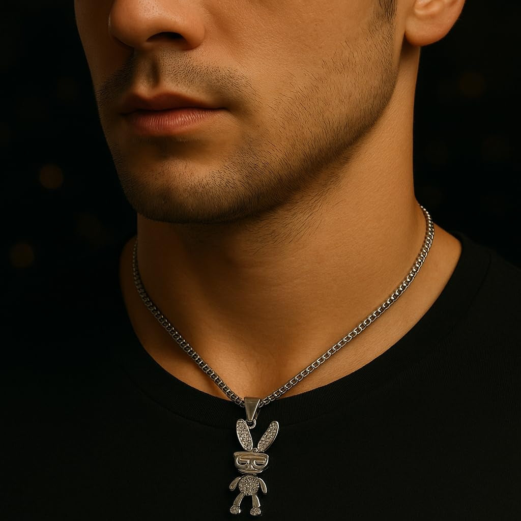 Iced Bunny Necklace - ZORRY