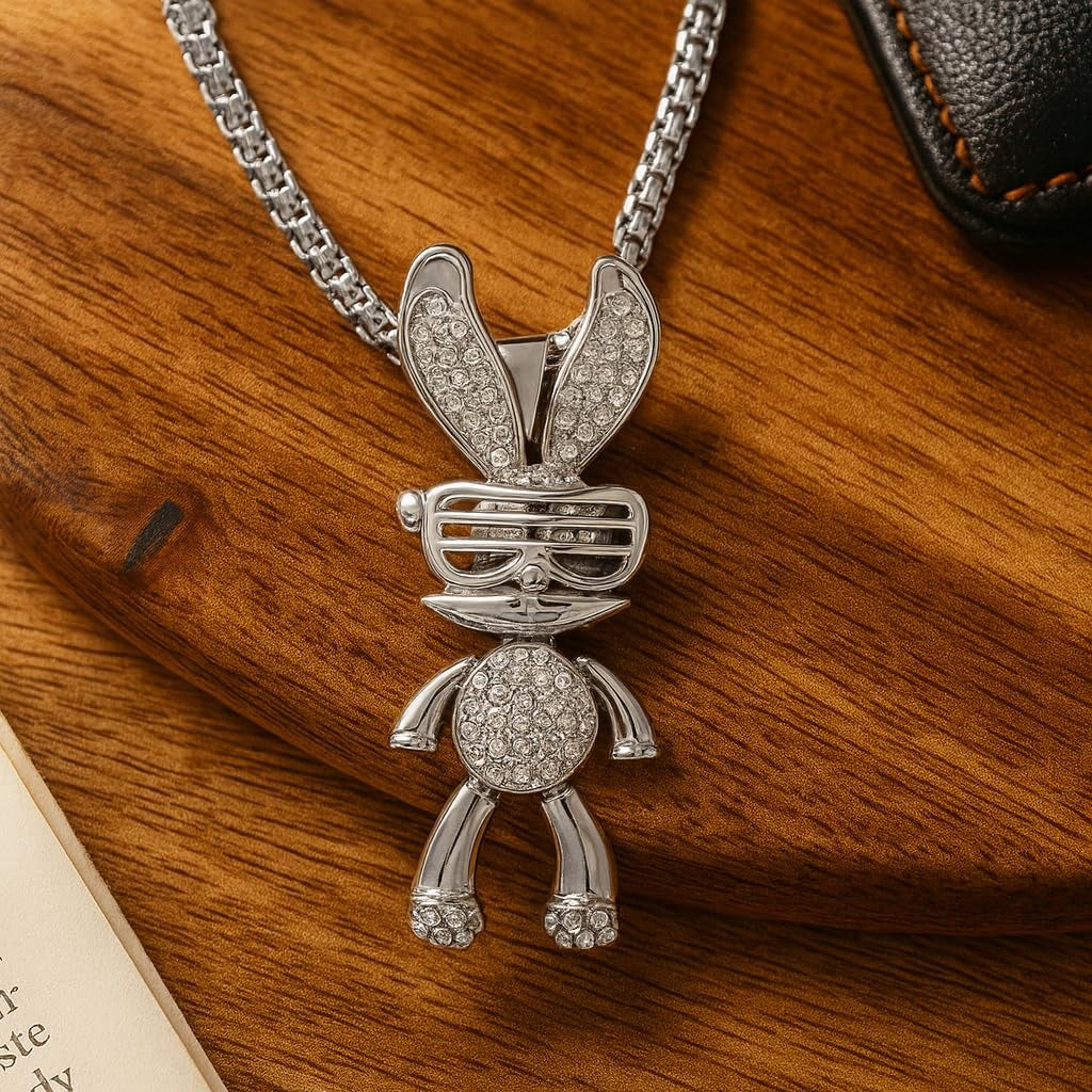 Iced Bunny Necklace - ZORRY