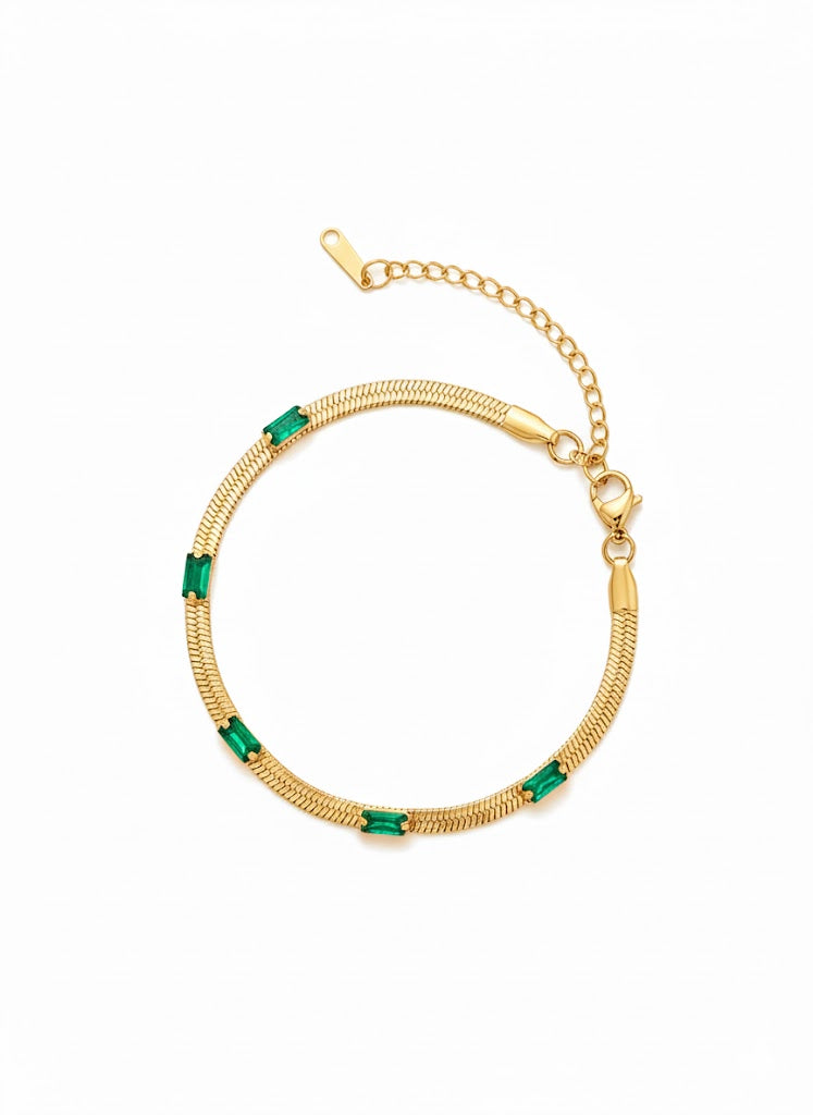 Emerald Trace Bracelet